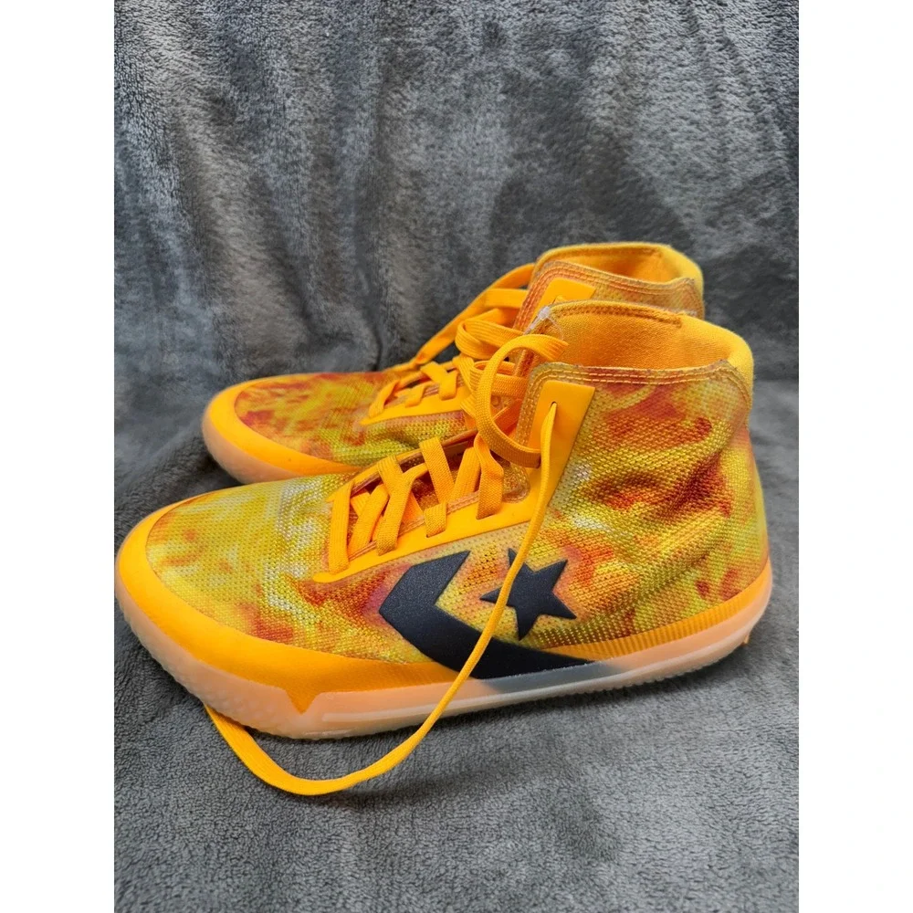 Converse Star Series BB‎ Jet Kids Basketball Shoes Yellow Orange Hi Top